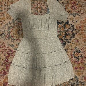 Trixxi Blue Textured Dress